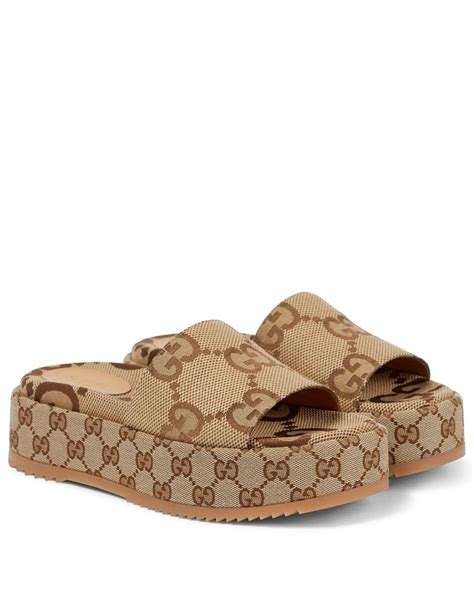 brown gucci platforms